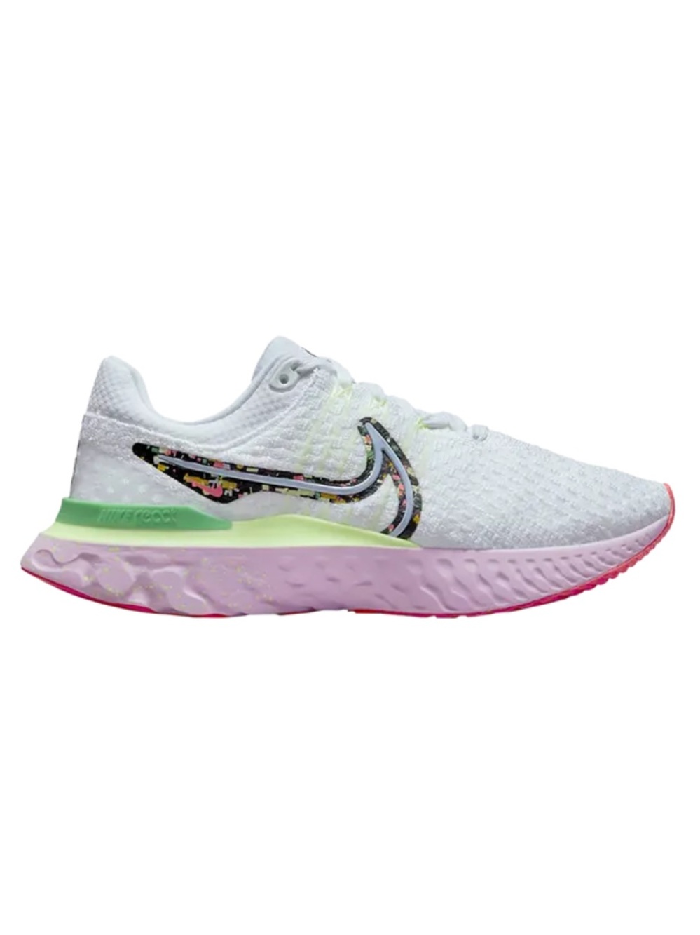 Nike- Infinity React 3 Road‎ Running Shoes. Confetti. Size 9